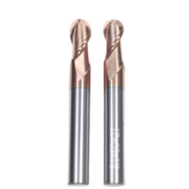 Goede prijs 8 mm Dia R4*8*16*8*60 2Fluiten TiAISiN Carbide Ball Neus End Mill Voor koolstofstaal legering staal gietijzer online