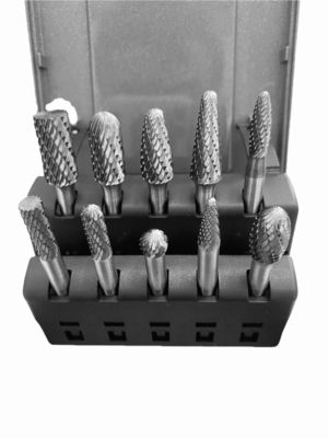 Goede prijs 10 stuks wolfraamcarbide-boorstel dubbel gesneden 1/4 ̊Shank Standard dubbel gesneden carbide-roterende boor online