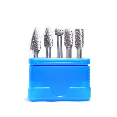 Goede prijs 5pcs Carbide Burr Set Standard Double Cut Burr Wolfram Carbide 1/4 Sank Diameter online