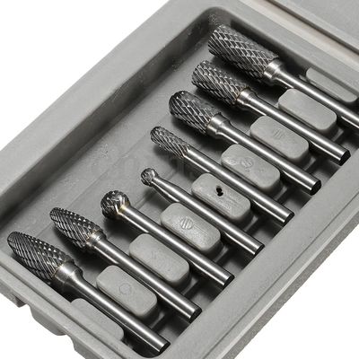 Goede prijs Voltooide wolfraamcarbide boor set 8pcs standaard dubbel gesneden carbide boor tool online