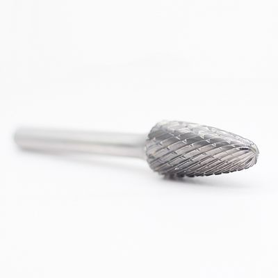 Goede prijs SF-3 Boomvorm Radius Eind Dubbelgesneden Wolframcarbide Burr Met 1/4' 'Sank Dubbelgesneden online