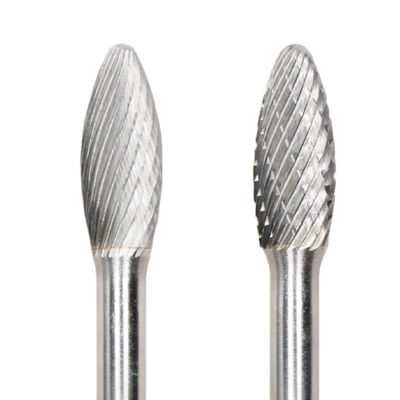 Goede prijs 8mm*20mm H Vlam Tungstencarbide Rotary File 6mm Schank Vlamvorm Single Cut Rotary Burr online