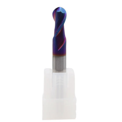 Goede prijs 2 fluitjes HRC65 R7*14*28*14*80 TiAISiN gecoate koolstofcarbide bal neus eind molen met 28 mm schakel diameter online