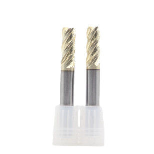 Goede prijs 10*25*10*75*4T 4fluten Eindmolen voor roestvrij staal en titaniumlegering HT Champagne Gold Coating online