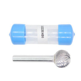 Goede prijs 8mm Schank D-Ball Shape 22mm Gesneden Dia Carbide Burrs Dubbel Gesneden Carbide Rotary Burr online