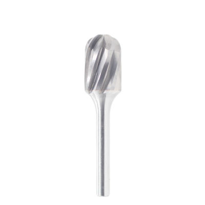 Goede prijs C-vormige aluminium gesneden carbide frees 12mm*25mm met 6mm schachtdiameter. Kogelvormige cilindrische carbide frezen online
