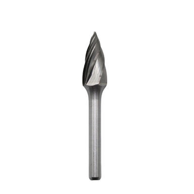 Goede prijs G-vormige hardmetalen frees 10mm*20mm Puntboom hardmetalen frees op 6mm schacht Aluminium snede online