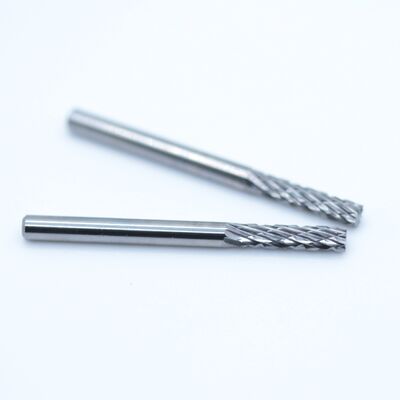 Goede prijs Hardmetalen roterende braam 3mm cilindrisch met platte kop B-vorm dubbele snede voor staal online